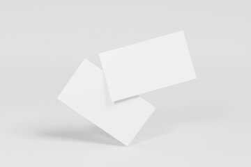 Blank business card mockup