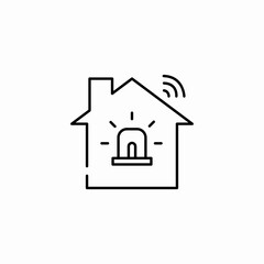 home security alarm icon sign vector