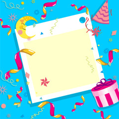  Social media feed template happy birthday