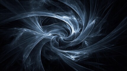 Abstract Swirling Blue Pattern Design