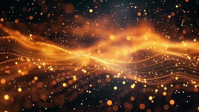 Abstract video with dynamic lighting effects and glitter. Suitable for music videos and advertising of festive events.
