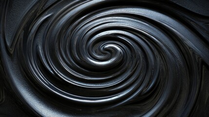 Abstract Dark Blue Metallic Spiral Design