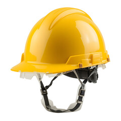  Yellow Safety Helmet – Isolated PNG for Engineering and Site Safety Design.