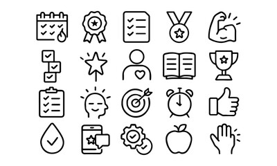 A set of vector web design icons for business and internet illustration including phone, music, media, money, computer, car, and people symbols