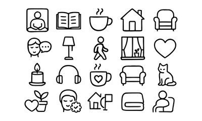 Medical icon set: A collection of vector symbols for business, web, and internet design illustrations