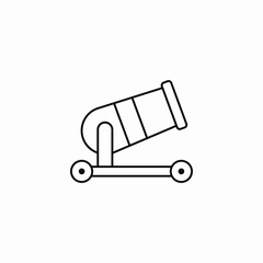 circus cannon icon sign vector