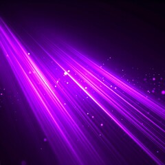 Obraz premium Abstract vibrant purple light beams