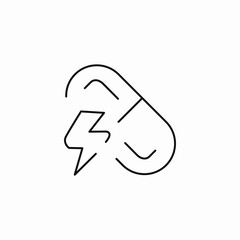 pain relief pill icon sign vector