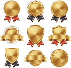 gold silver and bronze medals