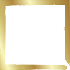 Grunge golden frame. Luxury design