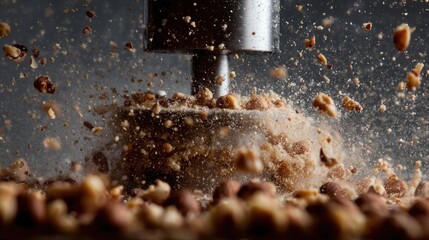 Crushing Hazelnut Explosion: A Culinary Moment Captured