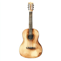 Fototapeta premium yuniazizah__Watercolor_hand-drawn_Guitar_clip_art_white_backgro_72cead20-d725-42c6-a4ec-17f2151c373c