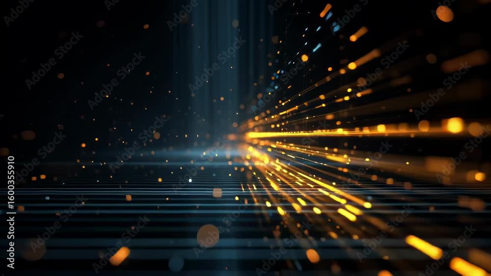 Poster abstract dark tech grid design with subtle glowing lines creating a modern digital background