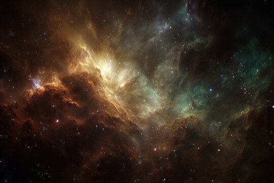 Colorful Deep Space Nebula