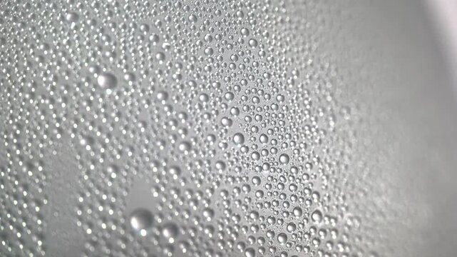 Time-Lapse of Steam Condensing into Water Bubbles