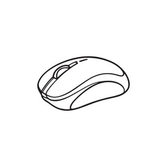 Computer Mouse line art drawing for tech lovers