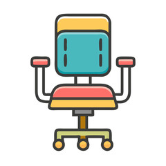 office chair icon vector  