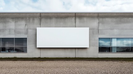 Obraz premium Advertising banner mockup on the fence of construction site