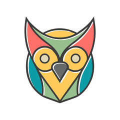 owl face icon vector  .svg