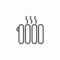 heating radiator icon icon sign vector