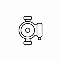 industrial pump icon icon sign vector