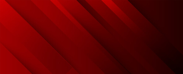 Obraz premium Red line with white architecture futuristic background minimal concept vector illustration subtle design.