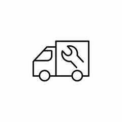service van delivery icon sign vector