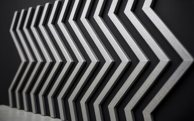 Abstract chevron pattern background silver zig zag design modern geometric wallpaper texture art