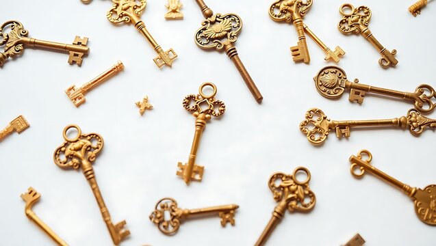 set of antique keys