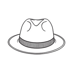Fedora Hat line art vintage look timeless cool accessory