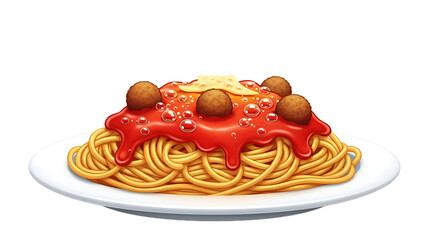 Delicious looking spaghetti on a plate.