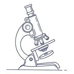 Simple Microscope Outline science laboratory