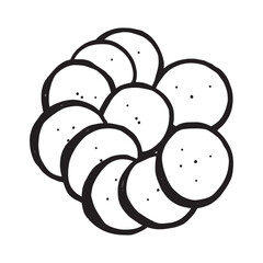 fresh falling spiced cucumber slices line art aromatic fresh cool healthy snack