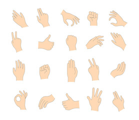 PNG clean hand gesture concept icon thumb hygiene palm washing pump treatment flat communication design care pointing human alcohol signal bottle illustration set open isolated white background

