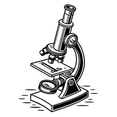 Vintage Microscope Scientific Tool learning research
