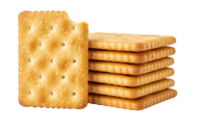 Isolated Stack of Crackers