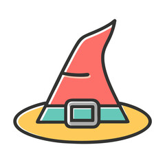 witch hat icon vector  