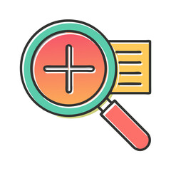 zoom in magnifier icon vector  