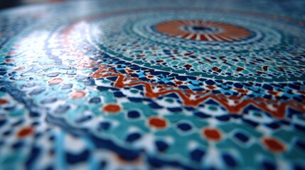 Detailed intricate tile pattern