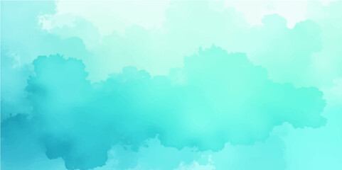 Obraz premium Abstract watercolor background with fluffy clouds and a hint of sunlight