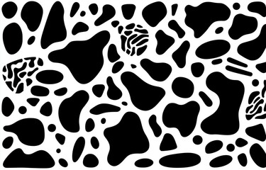 Organic Black Silhouette Shapes Vector Collection - Abstract Forms