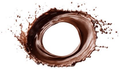 Fototapeta premium Chocolate Pour & Chocolate Chunk