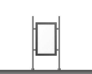 PNG large billboard city advertising vector isolated realistic street display blank signage construction digital screen horizontal front light frame poster announcement panel promo media outside urban