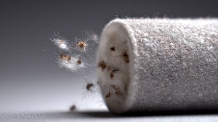 Tiny creatures escaping a cylinder