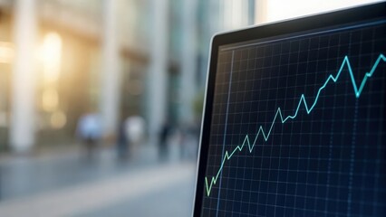 Digital waveform transforming into financial graph — volatility in data-driven markets