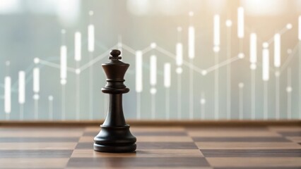 Circuit pattern morphing into candlestick chart — tech and finance integration
