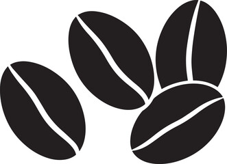 Coffee Bean Silhouette Vector Format – Black Coffee Ingredient Illustration