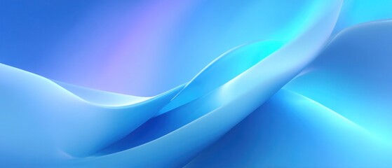 Abstract Blue Wave Design: Serene Digital Art