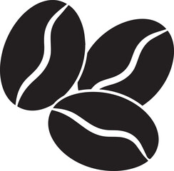Coffee Bean Silhouette Vector Format – Black Coffee Ingredient Illustration