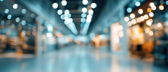 Obraz premium Abstract Blurred Shopping Mall Interior